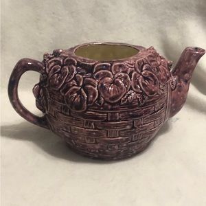 Ceramic Plum Glazed Kettle by jmdceramicsart